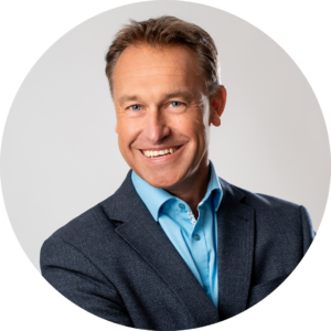 Portraitaufnahme im Kreiselement von Bürgermeister Markus Zeiser