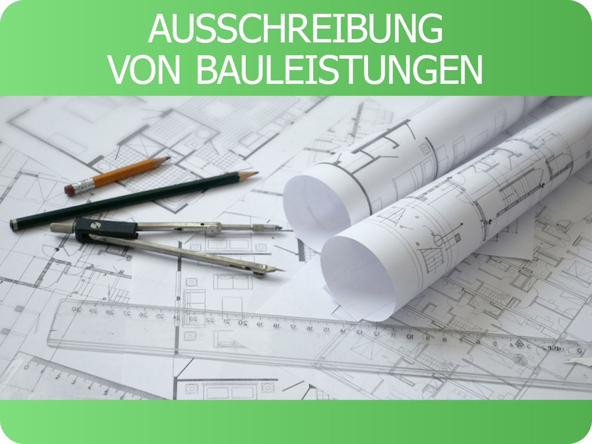Pauzeichnungen mit Zirkel, Lineal und Bleistiften