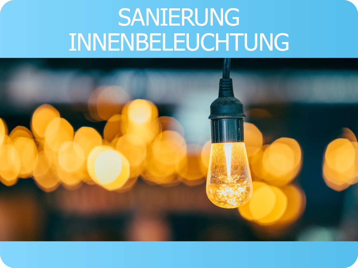 Eine leuchtende Glühbirne