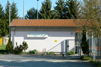 Das Tennisheim der Tennisgemeinschaft Straßberg